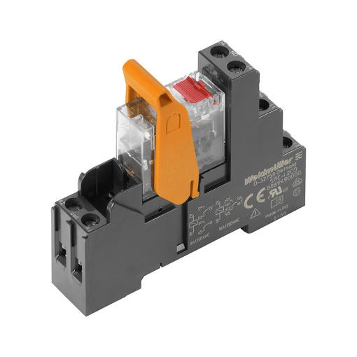 Relay module, 115 V AC, red LED, 2 CO contact AgNi , 250 V AC, 8 A, Screw connection