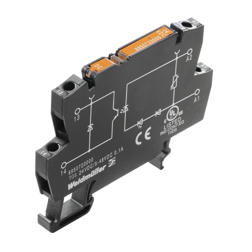 Solid-state relay, 5 V DC 20 %, Varistor, Reverse polarity protection, 24...230 V AC, 100 mA, Screw connection