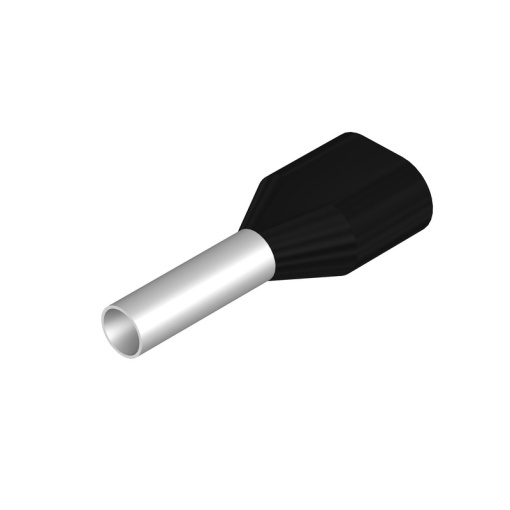 Wire end ferrule, 1.5 mm², Stripping length 11 mm, Colour black, Insulation Available