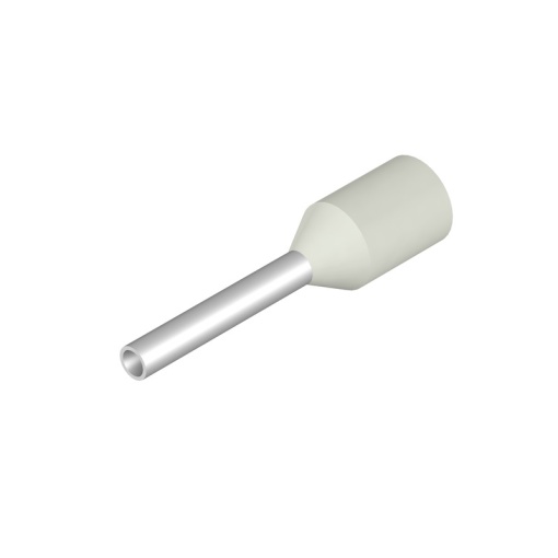 Wire end ferrule, 0.5 mm², Stripping length 10 mm, Colour white, Insulation Available