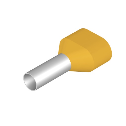 Wire end ferrule, 6 mm², Stripping length 20 mm, Colour yellow, Insulation Available