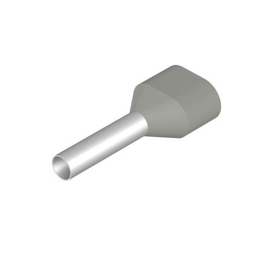 Wire end ferrule, 2.5 mm², Stripping length 15 mm, Colour grey, Insulation Available