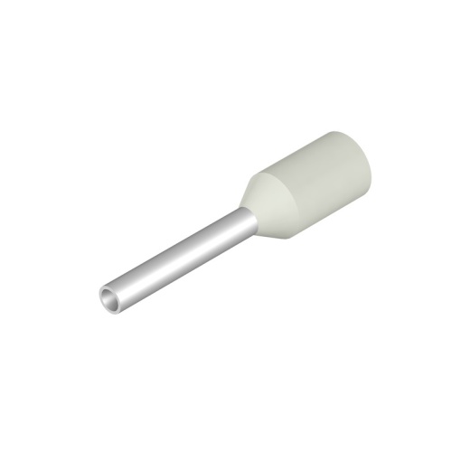 Wire end ferrule, 0.5 mm², Stripping length 10 mm, Colour white, Insulation Available