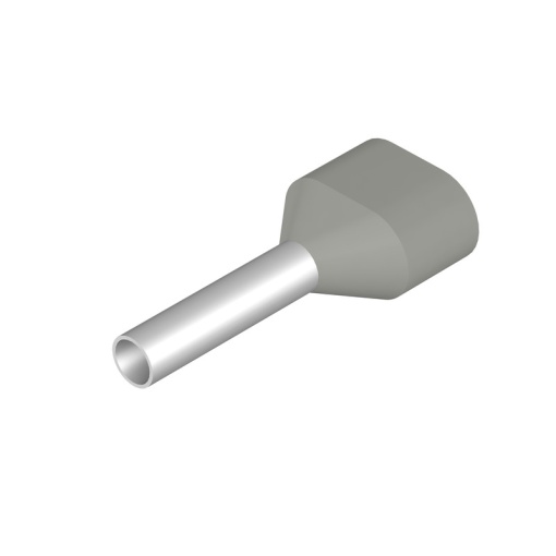 Wire end ferrule, 0.75 mm², Stripping length 11 mm, Colour grey, Insulation Available