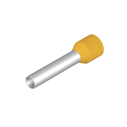 Wire end ferrule, 6 mm², Stripping length 20 mm, Colour yellow, Insulation Available