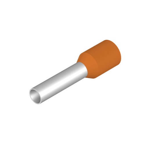 Wire end ferrule, 4 mm², Stripping length 14 mm, Colour orange, Insulation Available
