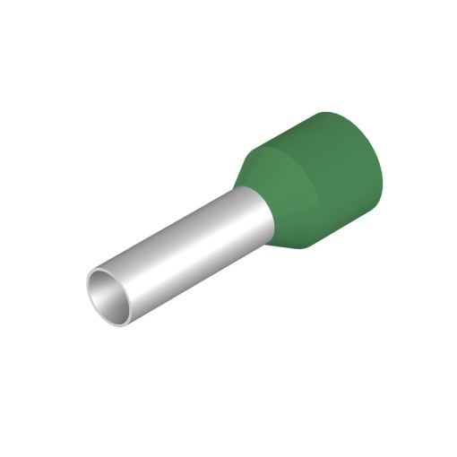 Wire end ferrule, 6 mm², Stripping length 14 mm, Colour green, Insulation Available