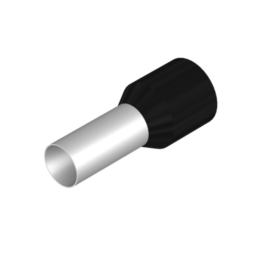 Wire end ferrule, 25 mm², Stripping length 18 mm, Colour black, Insulation Available