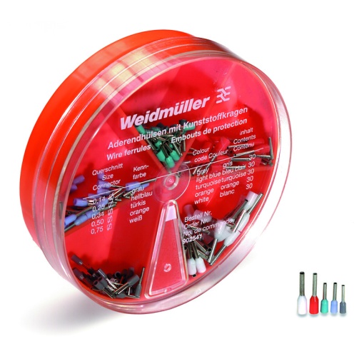 Assortment of wire-end ferrules, Crimping range, min. 14 mm², Crimping range, max. 75 mm², Colour code Weidmüller