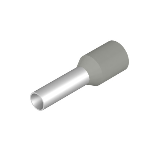 Wire end ferrule, 4 mm², Stripping length 12 mm, Colour grey, Insulation Available