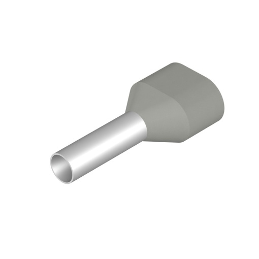 Wire end ferrule, 4 mm², Stripping length 15 mm, Colour grey, Insulation Available
