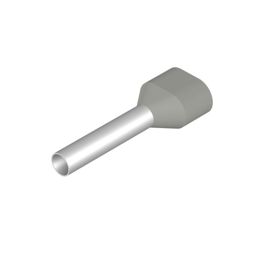 Wire end ferrule, 4 mm², Stripping length 21 mm, Colour grey, Insulation Available