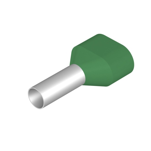 Wire end ferrule, 6 mm², Stripping length 20 mm, Colour green, Insulation Available