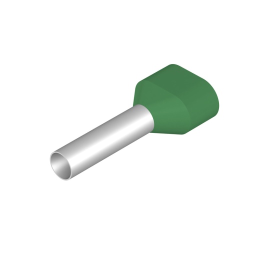 Wire end ferrule, 6 mm², Stripping length 24 mm, Colour green, Insulation Available