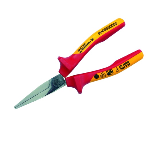 Flat-nose pliers, 160 mm, Protective insulation, 1000 V Yes