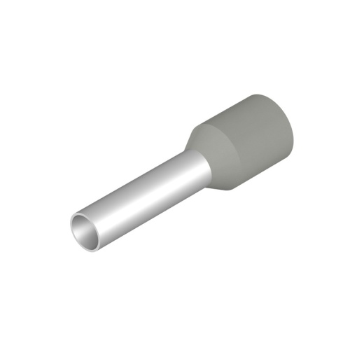 Wire end ferrule, 4 mm², Stripping length 15 mm, Colour grey, Insulation Available