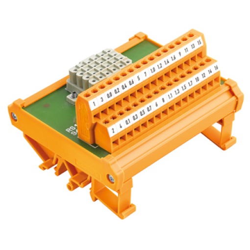 Interface module with relais, LM2N 5.08 mm, Screw connection, Connector RSV 1.6, 24-pole female, 1-wire, LED status display per channel No, Disconnec