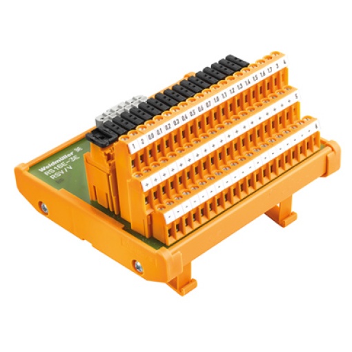 Interface module with relais, LL3R 5.08 mm, Screw connection, Connector RSV 1.6, 24-pole female, 3-wire, LED status display per channel No, Disconnec