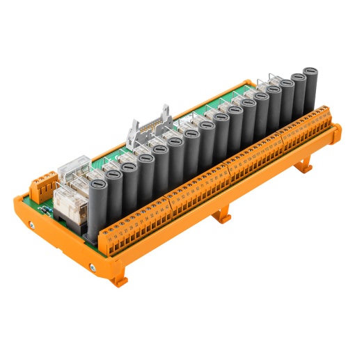Interface module with relais, RCL, LL 5.08 mm, Screw connection, Plug-in connector in acc. with IEC60603-13  DIN41651, 20-pole plug, 24 V DC  10%, 2