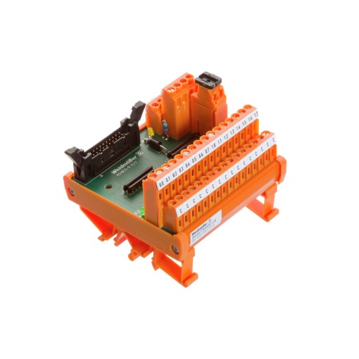 Interface module with relais, LP2N 5.08mm, Screw connection, Plug-in connector in acc. with IEC60603-13  DIN41651, 20-pole plug, 2-wire, LED status d