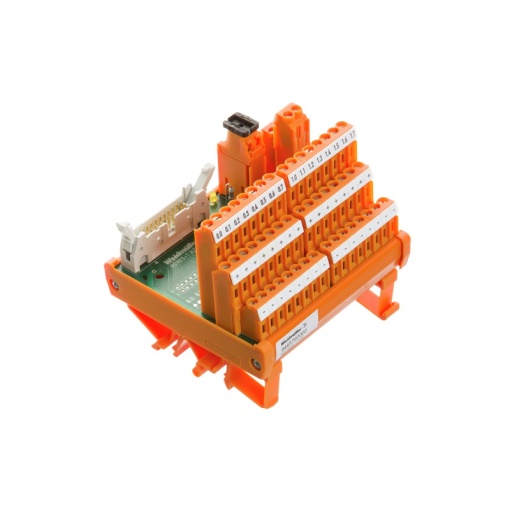 Interface module with relais, LP3R 5.08mm, Screw connection, Plug-in connector in acc. with IEC60603-13  DIN41651, 20-pole plug, 3-wire, LED status d