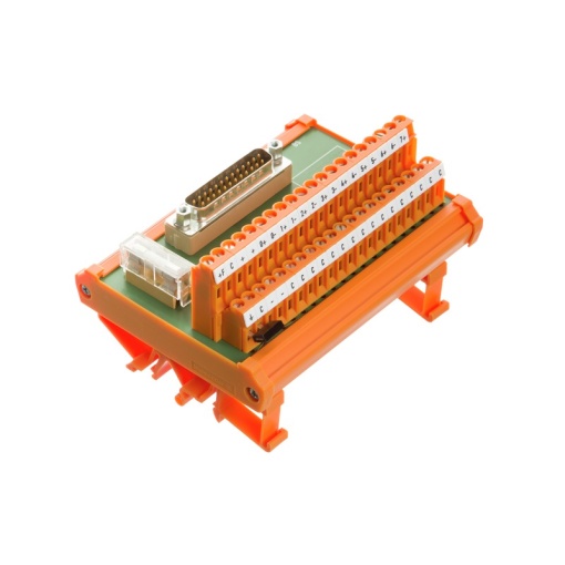 Interface module with terminal, connector, built-in, D-sub connectors, acc. to IEC 60807  DIN 41652, 25-pole plug, Screw connection