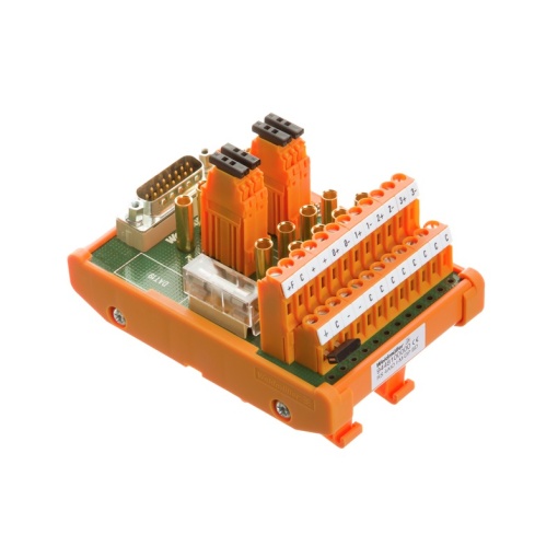 Interface module with terminal, connector, built-in, D-sub connectors, acc. to IEC 60807  DIN 41652, 15-pole plug, Screw connection