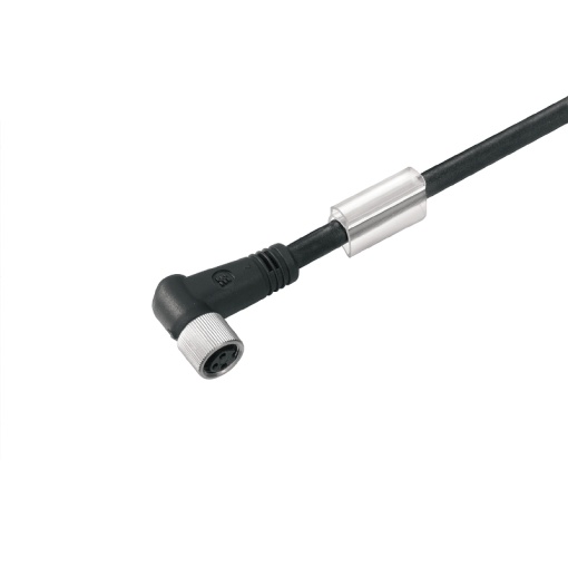 Sensor-actuator Cable, M8, Number of poles 4, 1.5 m, Socket, angled, LED No, Shielded No