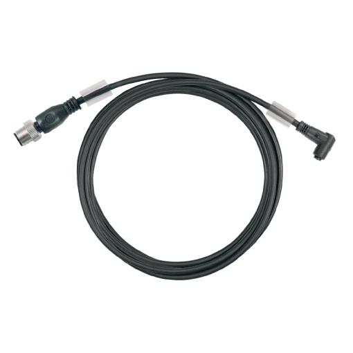 Sensor-actuator Cable, M12  M8, Number of poles 3, 3 m, pin, straight - socket, 90, LED No, Shielded No