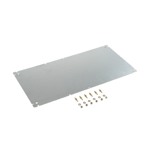 Mounting plate Housing, TBF polyester empty enclosure, Mounting plate, 319 x 550 x 2 mm, Sheet steel, galvanized, galvanized, silver