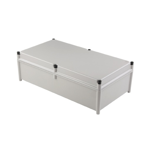 Plastic housing, TBF polyester empty enclosure, 302 x 558 x 175 mm, Glass fibre-reinforced polyester, untreated, Light Grey