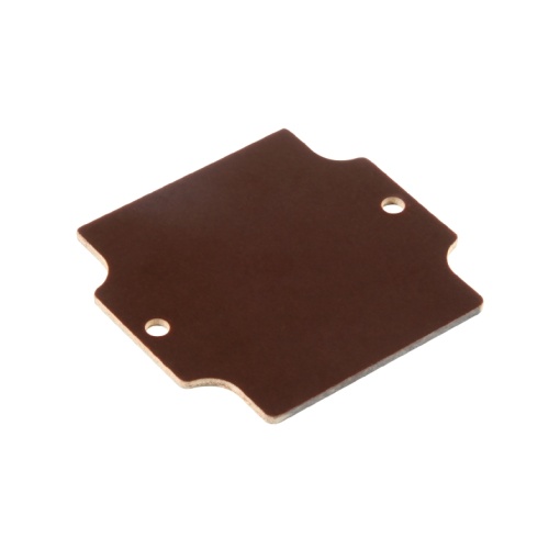 Mounting plate Housing, Klippon POK polyester empty enclosure, 69 x 64 x 1.5 mm, Sheet steel, galvanized, galvanized, silver