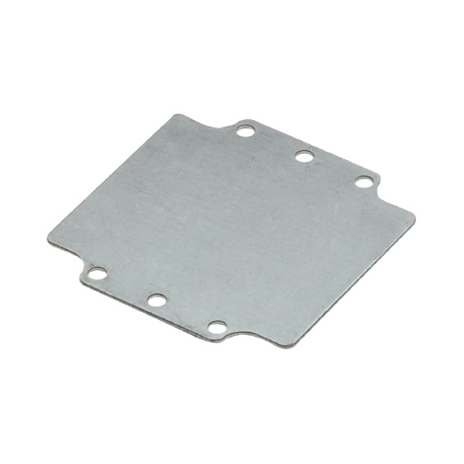 Mounting plate Housing, Klippon POK polyester empty enclosure, 99 x 64 x 1.5 mm, Sheet steel, galvanized, Miscellaneous, silver