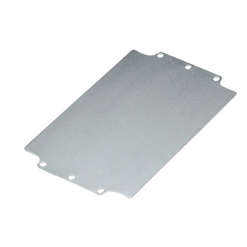 Mounting plate Housing, Klippon POK polyester empty enclosure, 245 x 143 x 1.5 mm, Sheet steel, galvanized, Miscellaneous, silver