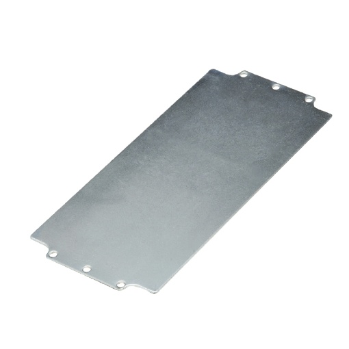 Mounting plate Housing, Klippon POK polyester empty enclosure, 345 x 143 x 1.5 mm, Sheet steel, galvanized, Miscellaneous, silver