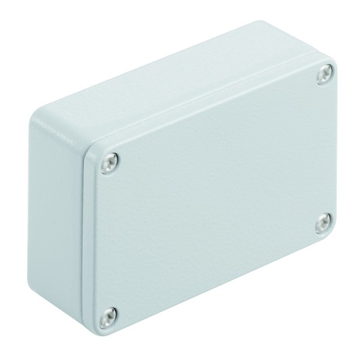 Metal housing, Width 98 mm, Height 64 mm, Depth 34 mm, Powder-coated, textured, Flange plate No, Aluminium AlSi12