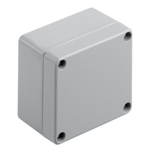 Metal housing, Width 70 mm, Height 70 mm, Depth 45 mm, Powder-coated, textured, Flange plate No, Aluminium AlSi12