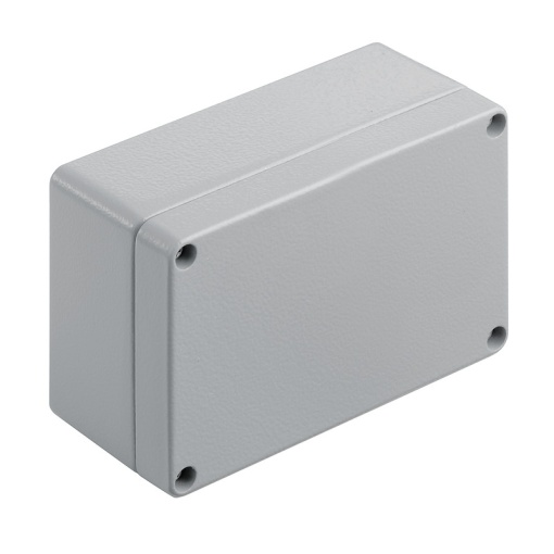 Metal housing, Width 125 mm, Height 80 mm, Depth 57 mm, Powder-coated, textured, Flange plate No, Aluminium AlSi12