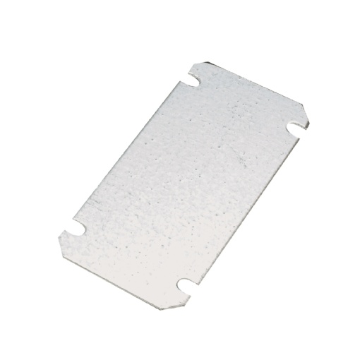 Mounting plate Housing, MPC polycarbonate empty enclosure, Mounting plate, 125 x 75 Sheet steel, galvanized, galvanized