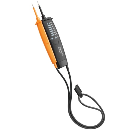 Voltage tester, DC voltage measuring range 690 V, LED, Continuity test Yes - visual  acoustic, Measuring range category CAT III 600 V