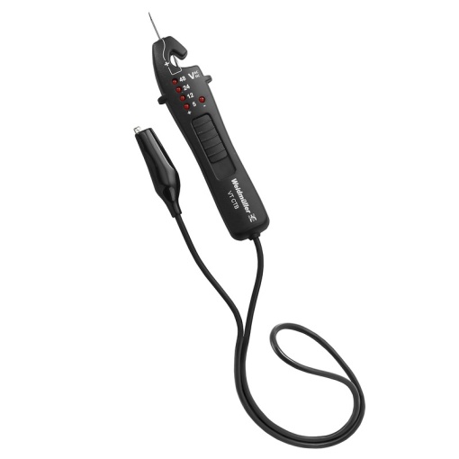 Voltage tester, DC voltage measuring range 48 V, LED, Continuity test No