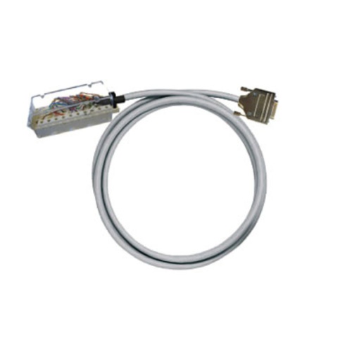 PLC-wire, Analogue signals, 15-pole, Cable LiYCY, 0.5 m, 0.25 mm²