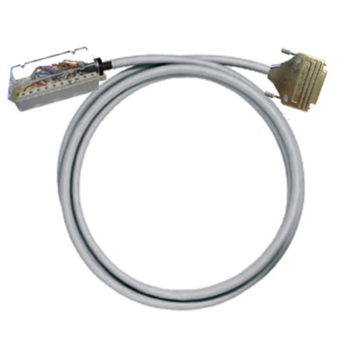 PLC-wire, Analogue signals, 25-pole, Cable LiYCY, 0.5 m, 0.25 mm²
