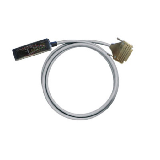 PLC-wire, Digital signals, 20-pole, Cable LiYY, 3 m, 0.25 mm²