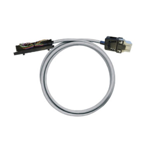 PLC-wire, Digital signals, 24-pole, Cable LiYY, 5 m, 0.25 mm²