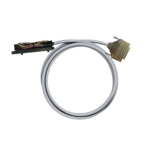 PLC-wire, Analogue signals, 25-pole, Cable LiYCY, 0.5 m, 0.25 mm²