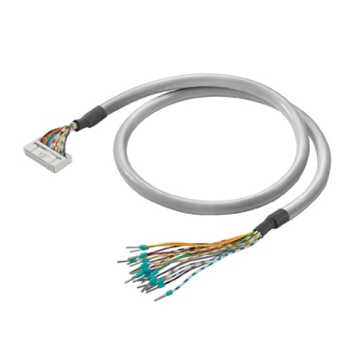 PLC-wire, Digital signals, 40-pole, Cable LiYY, 10 m, 0.14 mm²