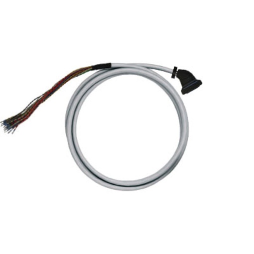 PLC-wire, Digital signals, 20-pole, Cable LiYY, 8 m, 0.25 mm²