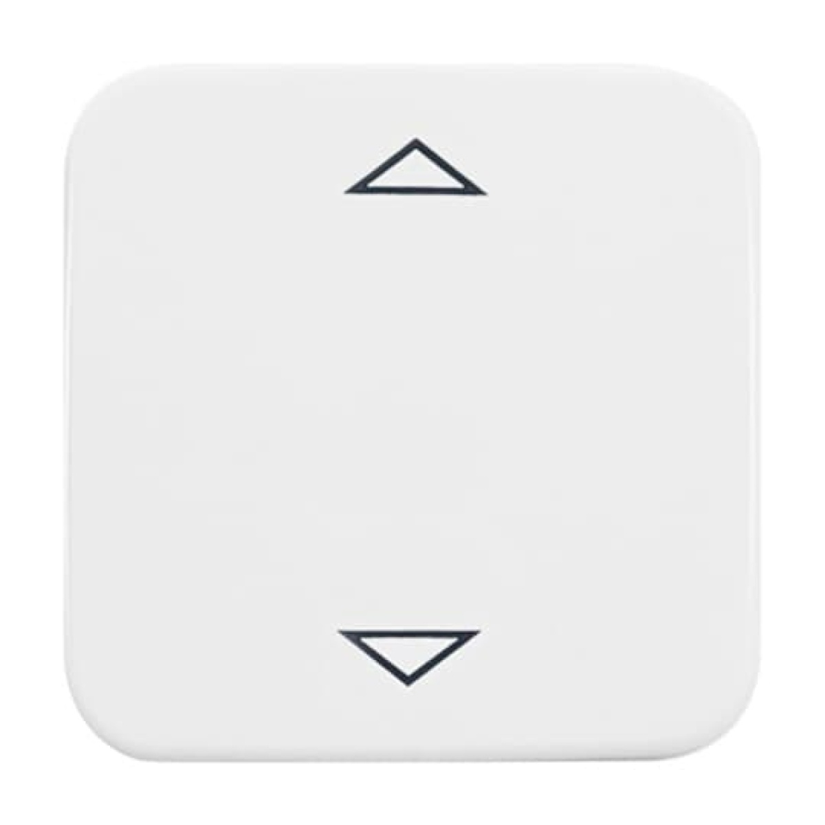 Busch-Jalousiecontrol II Control element with legend Symbol "arrows" for Venetian blind Single push button alpine white - Reflex SI