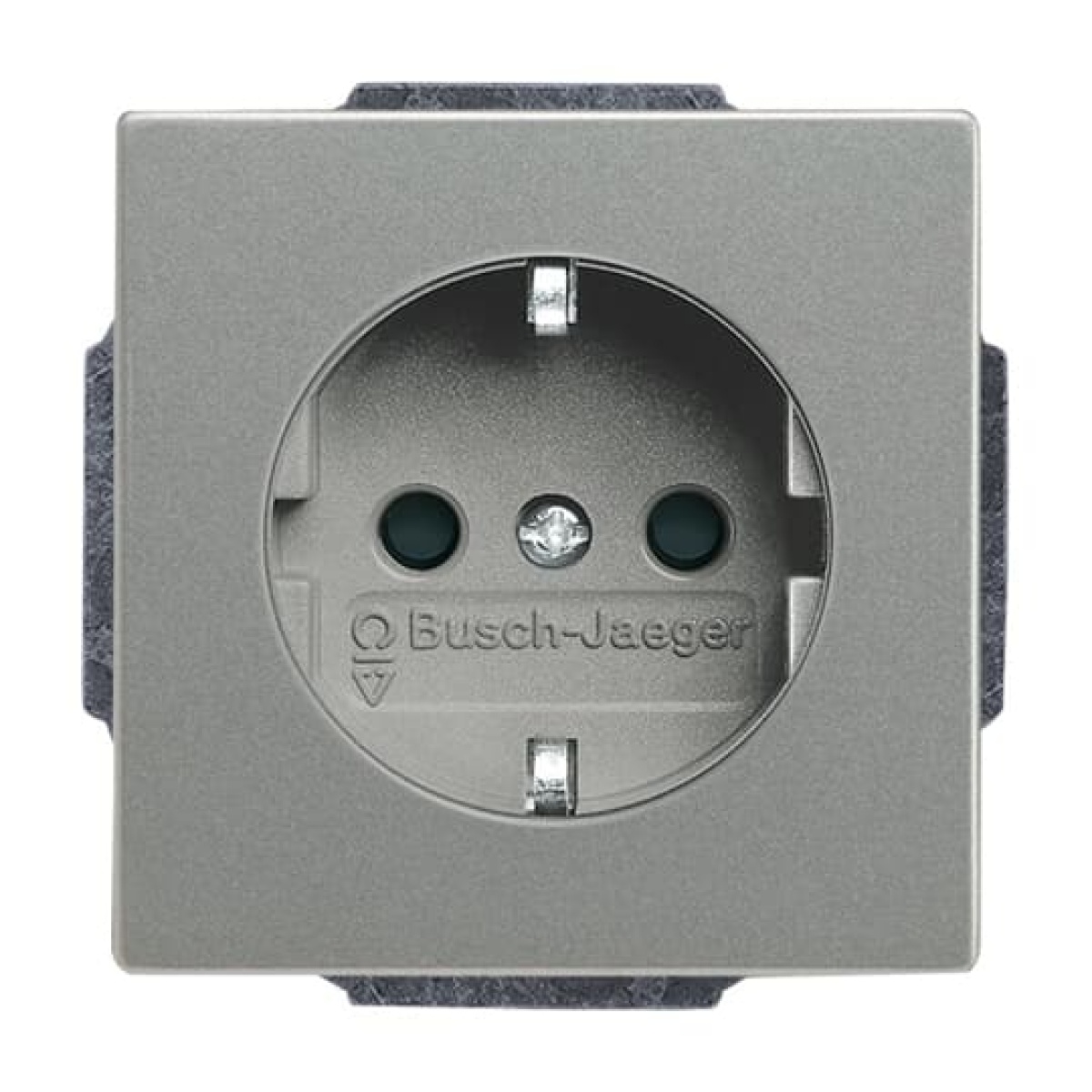 SCHUKO socket insert Without imprint Safety Shutter Protective contact SCHUKO grey metallic  - Platform 63